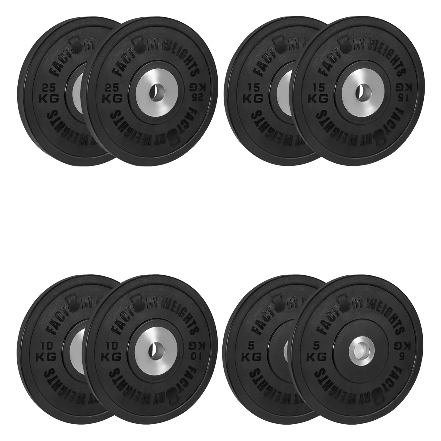 110kg Premium Urethane Olympic Weight Plate Set | Commercial Gym Weights