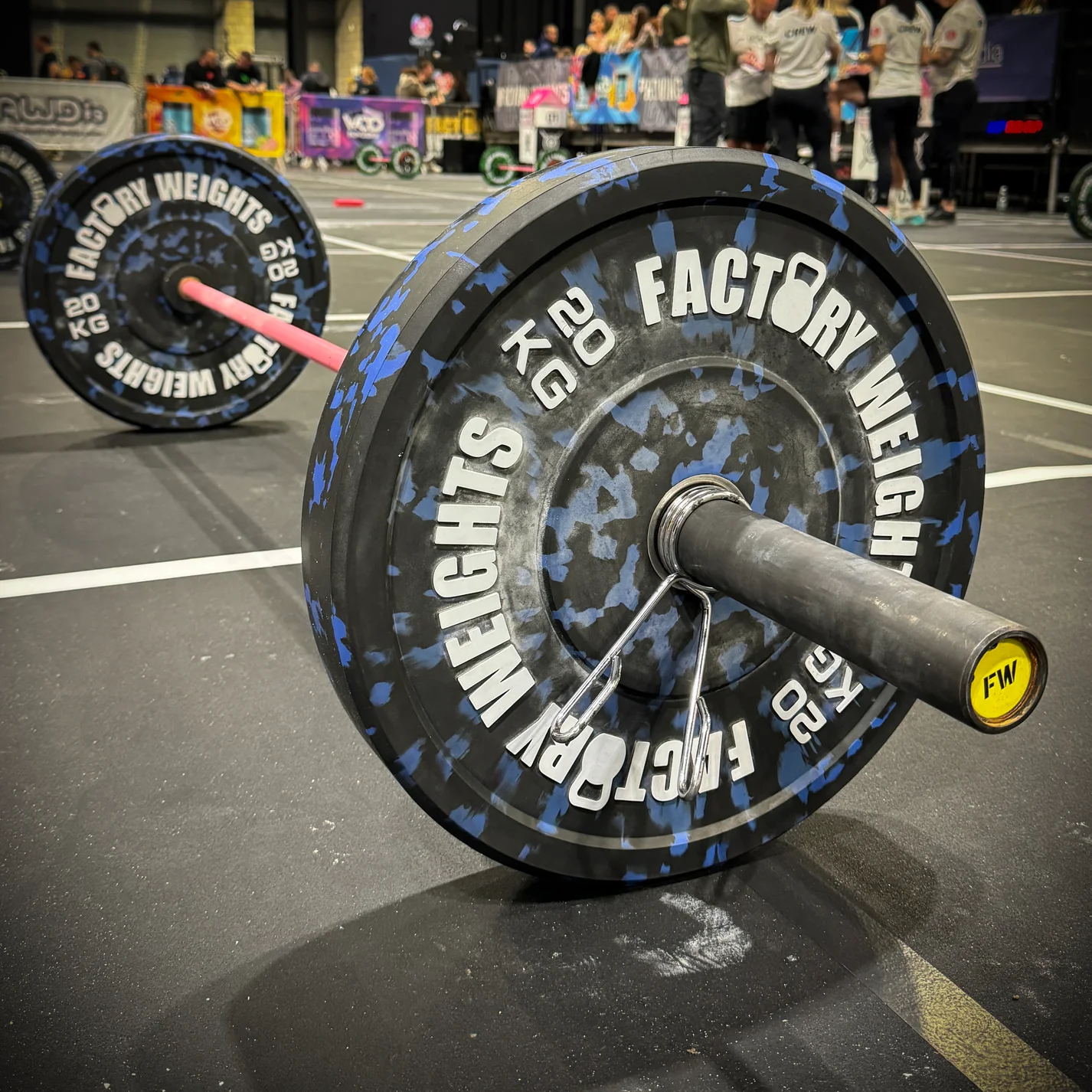 100kg Fleck Bumper Plate Set | Olympic Rubber Weight Plates