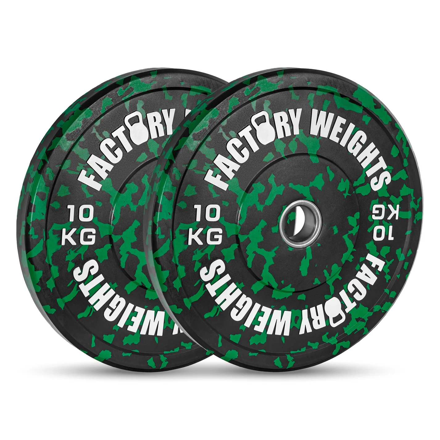 100kg Fleck Bumper Plate Set | Olympic Rubber Weight Plates